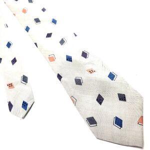 Cromwell & Stokes‎ Gray Silk Tie Woven Skinny Geometric